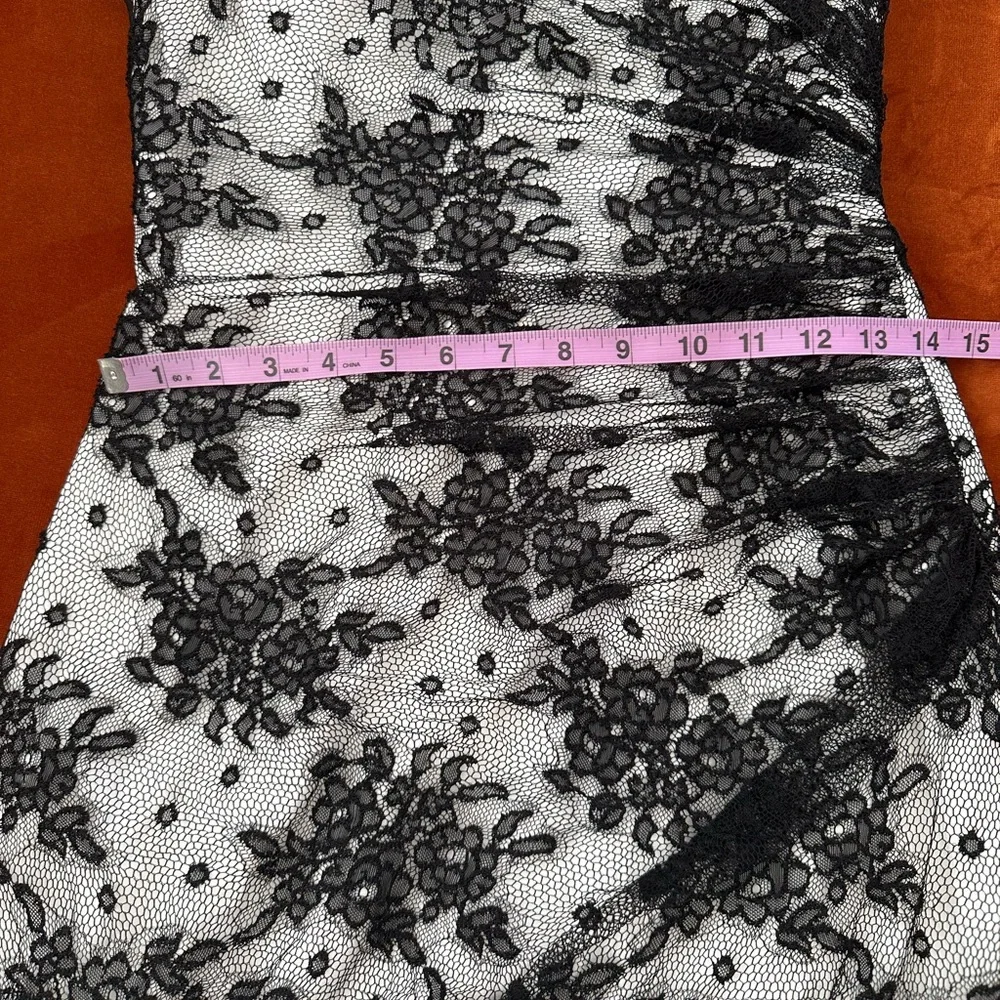 Dolce & Gabbana Y2K Black And White Tulle Lace Corset Mini Dress - Picture 11 of 16
